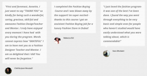 Fashion Buying Student Testimonials The Fashion Mentor
